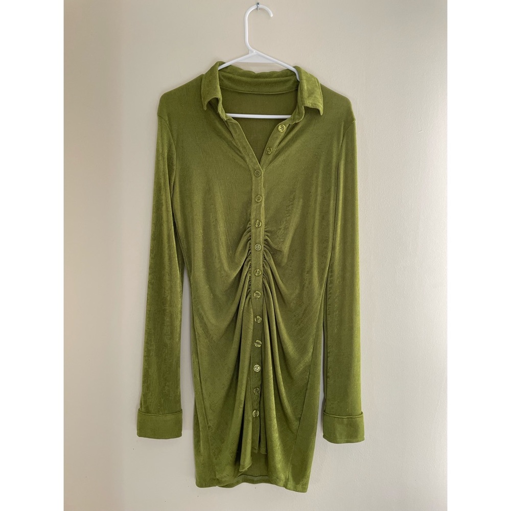 COPY - Green Cinched Dress